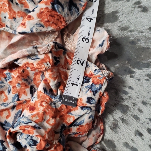 Free People Surf Date Floral Tie Romper Sz12 - Picture 7 of 9